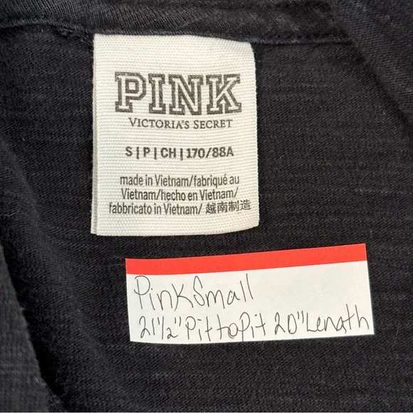 Victoria's Secret Campus Crop Hoodie Black Small - Picture 5 of 5